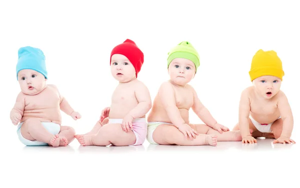 Group of cute babies — Stock Photo, Image