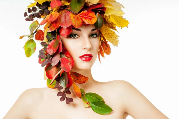 Nő őszi divat-portré — Stock Fotó