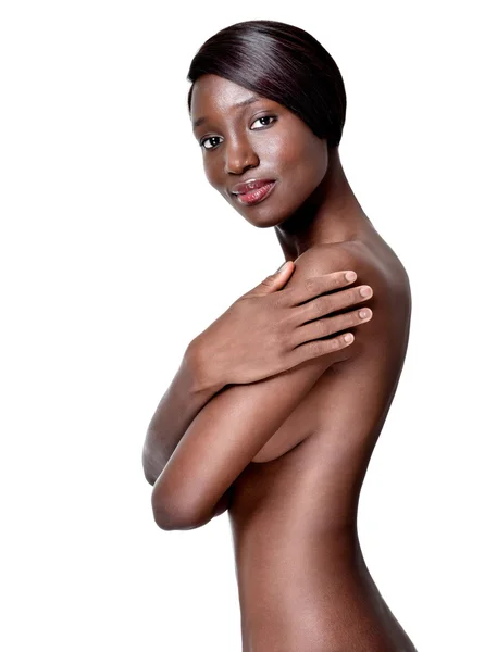 ผู้หญิงแอฟริกัน-อเมริกันที่สวยงาม — ภาพถ่ายสต็อก