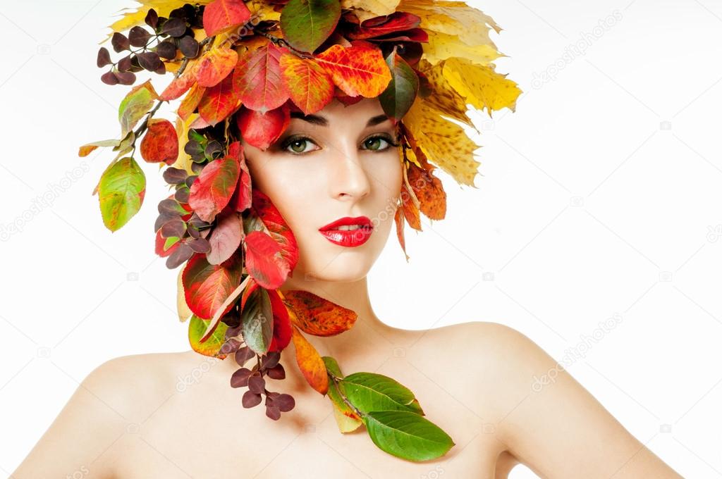 Autumn Woman Fashion Portrait