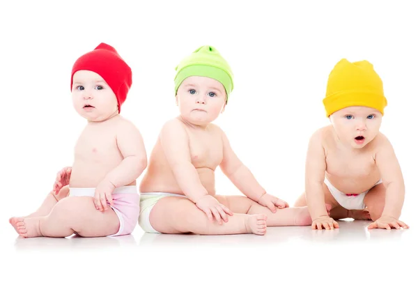 Group of cute babies — Stock Photo, Image