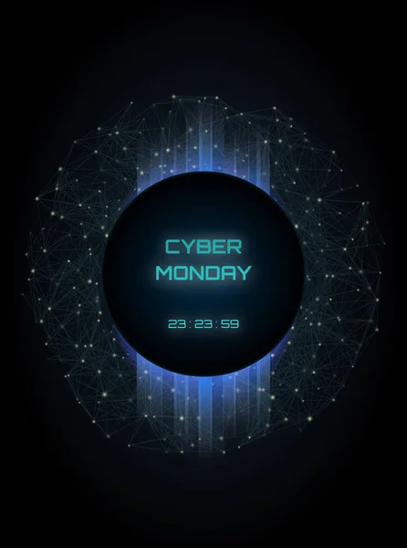 Cyber pondělí designový prvek — Stockový vektor