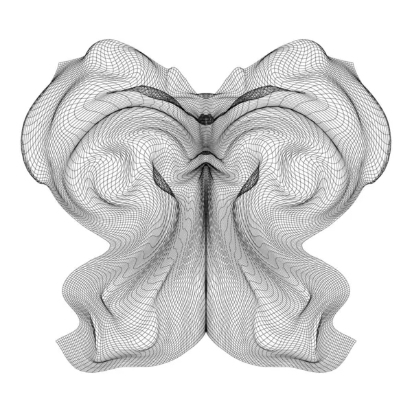 Абстрактная сетка из бабочки — стоковый вектор