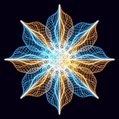 Soyut biyolojik nesne. Vektör illüstrasyonu