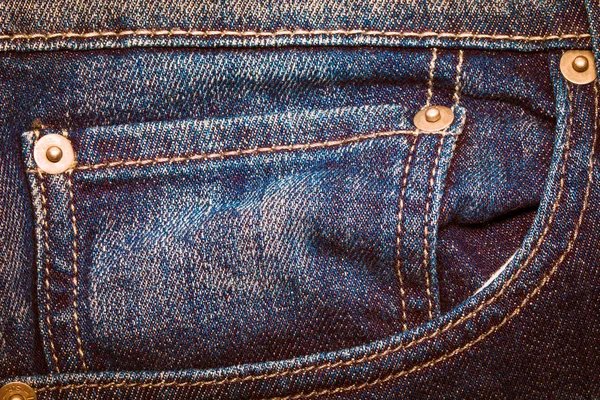 Jeans pocket for background — Stock Photo, Image