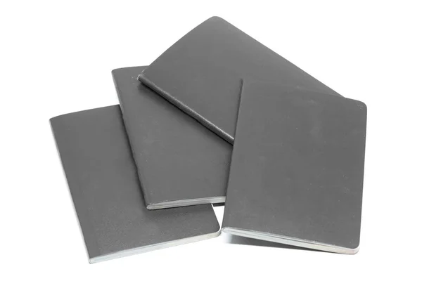 Cuadernos de cuero gris —  Fotos de Stock