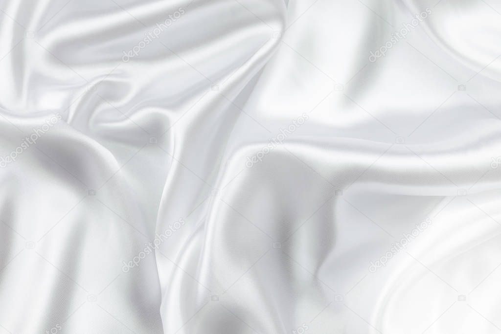 Fabric texture white crumpled background