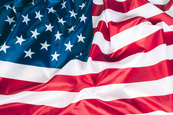Closeup american flag background detail art