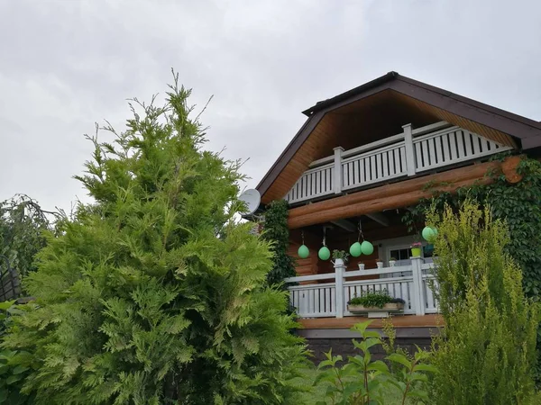 Extérieur Maison Bois Jour — Photo