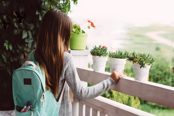 Portrait of school girl — Stock Photo, Image