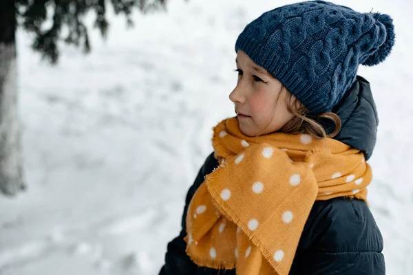 Cute Little Girl Winter — Stock Photo, Image