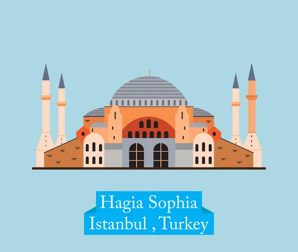 Hagia Sophia, Стамбул Турция — стоковый вектор