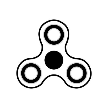 El spinner vektör beyaz artalanları kıpır