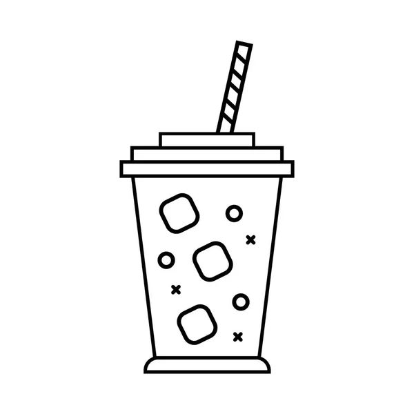 Cola Drink isoliert Icon Vektor Illustration Design — Stockvektor