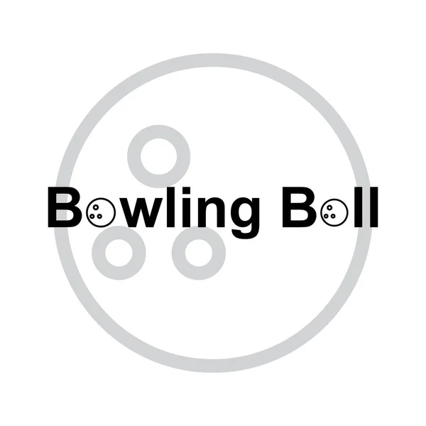 Bowling spor topu simge vektör illüstrasyon izole