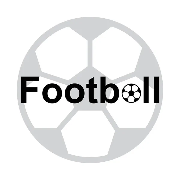 Futbol spor top simge vektör illüstrasyon izole