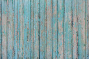 Eski bir ahşap çit parçası arka plan olarak yeşil boya ile boyanmış