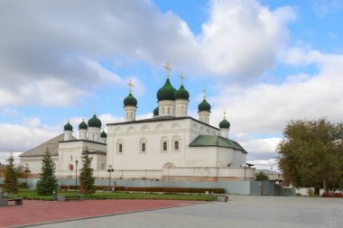 Astrakhan, Rusya Federasyonu, 23 Ekim 2017: Astrahan Kremlin'in Trinity Katedrali