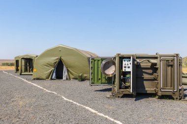 Kadamovskiy eğitim alanı, Rostov bölgesi, Rusya, 26 Ağustos 2017: Uluslararası askeri teknik forum 