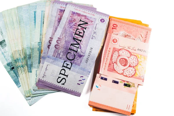 Malajsie měny bankovky, Ringgit — Stock fotografie