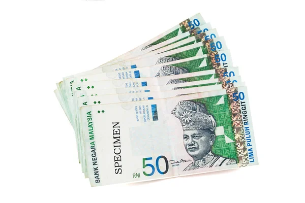 Malajsie měny bankovky, Ringgit — Stock fotografie