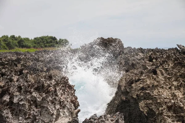 Golpe de água de Nusa Dua, Bali — Fotografia de Stock
