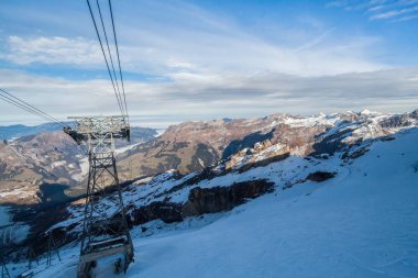 İsviçre Alpleri kar Dağ Mount Titlis