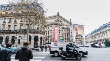 Paris - Paris şehir manzaralı Kış Noel sırasında tatil