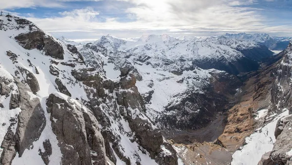 Suíça Alpes Snow Mountain of Mount Titlis — Fotografia de Stock