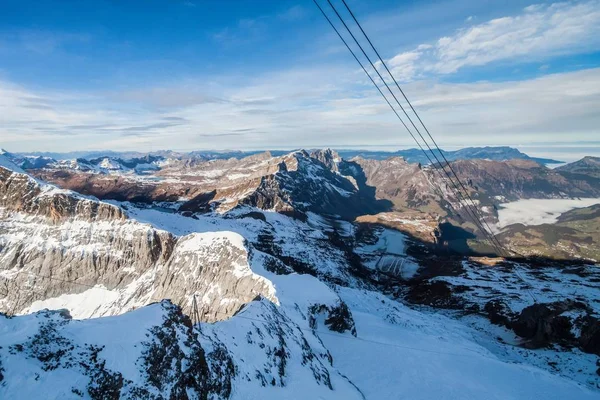 Suíça Alpes Snow Mountain of Mount Titlis — Fotografia de Stock