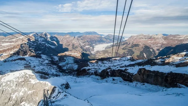 Suíça Alpes Snow Mountain of Mount Titlis — Fotografia de Stock