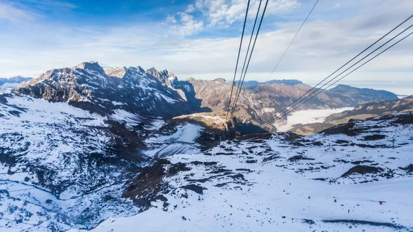 Suíça Alpes Snow Mountain of Mount Titlis — Fotografia de Stock
