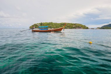 Tatil Tayland - güzel ada, Koh Lipe tekneden Manzaralı