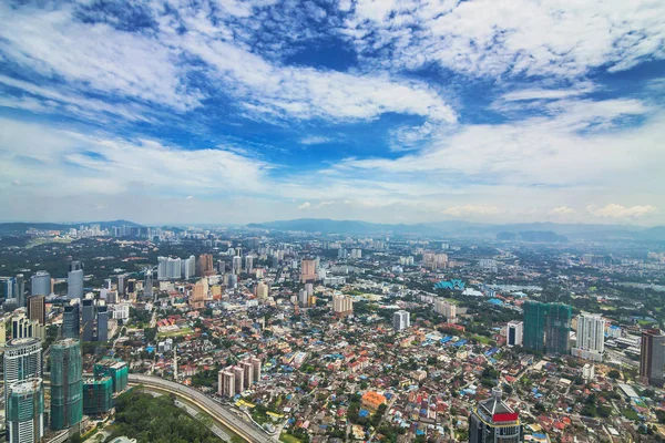 Kuala Lumpur metropolitan şehir manzaralı, Malezya — Stok fotoğraf