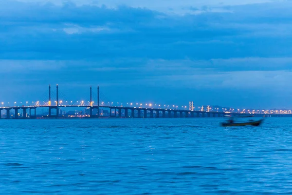 Blue ora vista paesaggio come sfondo — Foto Stock