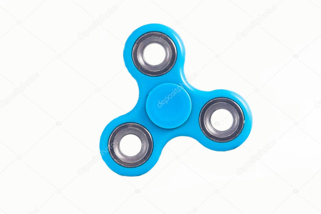 Fidget Spinner in white isolated background for stress release 