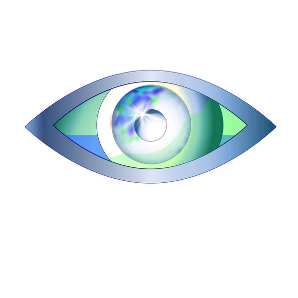 Το μάτι μοιάζει στον κόσμο. Πρότυπο σχεδίασης λογότυπο φορέα μάτι όραση. Οπτική ΟΦΘΑΛΜΙΑΤΡΟΣ σημάδι. Επιθεώρηση αναζήτησης που ψάχνετε. Αφηρημένη. Οφθαλμίατρος σύμβολο. Εικονογράφηση διάνυσμα — Διανυσματικό Αρχείο