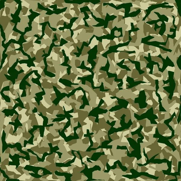 De militaire camouflage patroon herhaalt naadloze Legergroene jacht — Stockvector
