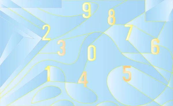 Fond abstrait avec chiffres, Art vectoriel EPS10 — Image vectorielle