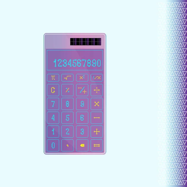 Вектор реалистичные современный калькулятор изолированные, шаблон дизайна в Eps10. — стоковый вектор