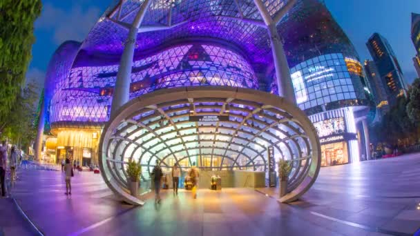 ION Orchard Mall, distrito comercial de Orchard Road — Vídeos de Stock