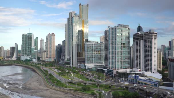 Panoramę miasta, Panama City — Wideo stockowe