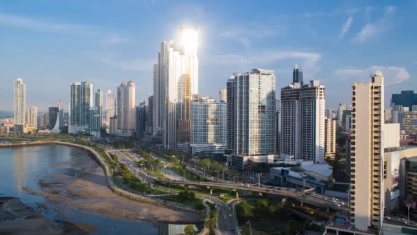 Skyline da cidade, Cidade do Panamá — Vídeo de Stock