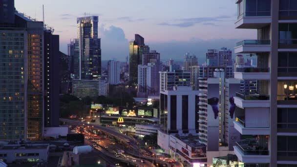 De skyline van de stad, Panama-stad — Stockvideo