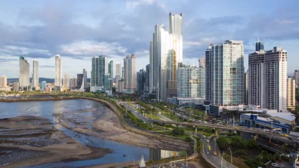 Skyline della città, Panama City — Video Stock