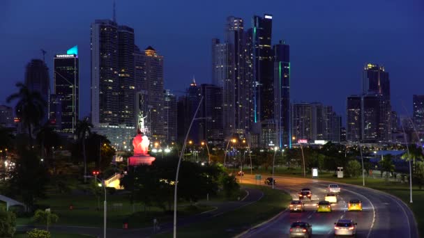 Panoramę miasta, Panama City — Wideo stockowe