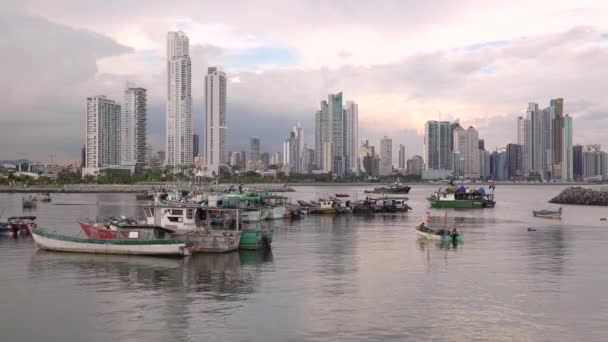 Horizon de la ville de panama — Video