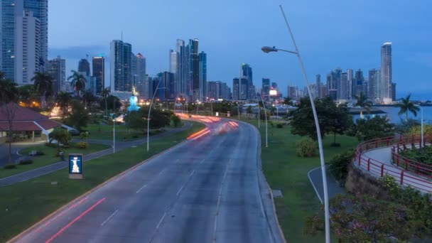 Skyline della città, Panama City — Video Stock