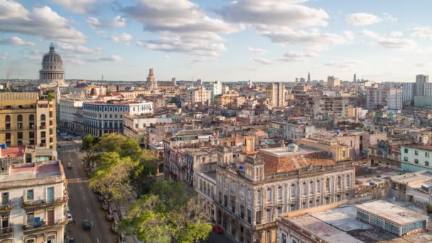 Cityscape of Havana, Cuba — Stock Video