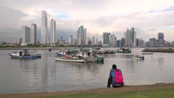 Skyline della città, Panama City — Video Stock